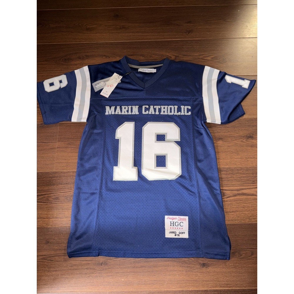 Headgear Classics #16 Jared Goff High School Jersey Nwt Msrp $125 Medium
